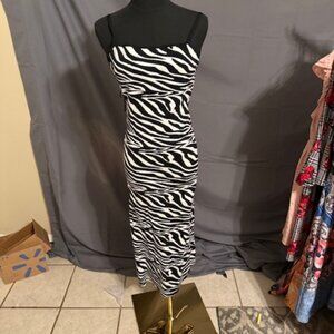 ZARA Zebra Print Dress Size M